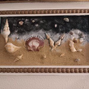 Hand crafted LOVE ocean decor